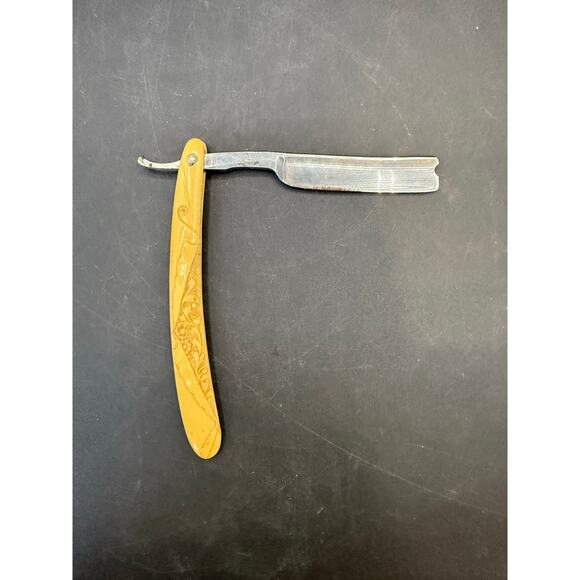 JR Torrey US Extra Hollow Ground Straight Razor, Etch Face/Dec Handle - Picture 5 of 10